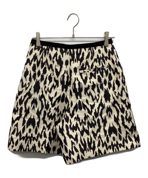 UNITED ARROWS TOKYO（ユナイテッドアローズトウキョウ）UNITED ARROWS TOKYO (ユナイテッドアローズトウキョウ) レオパード ジャガード ショート パンツ ホワイト×ブラック サイズ:Mの古着・服飾アイテム