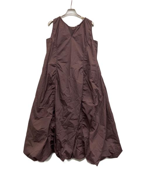 emmi（エミ）emmi (エミ) ナイロンバルーンワンピース ブラウン サイズ:1の古着・服飾アイテム