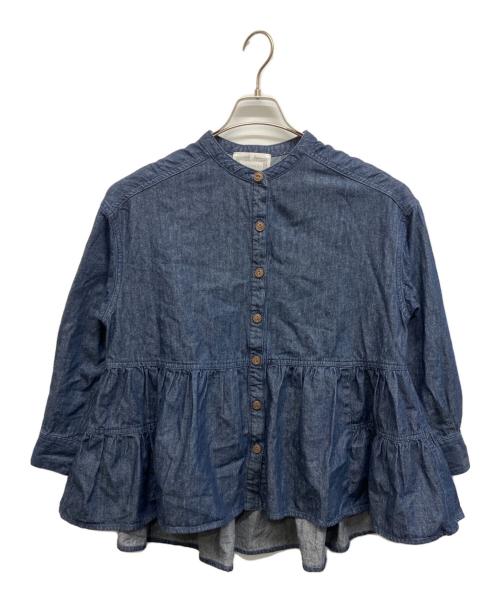 BEARDSLEY（ビアズリー）BEARDSLEY (ビアズリー) デニムティアードシャツ インディゴ サイズ:freeの古着・服飾アイテム