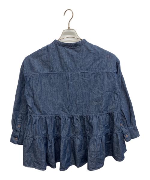 BEARDSLEY（ビアズリー）BEARDSLEY (ビアズリー) デニムティアードシャツ インディゴ サイズ:freeの古着・服飾アイテム