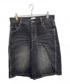 BLESSUブレスユー）の古着「BU DENIM SHORTS」｜ブラック