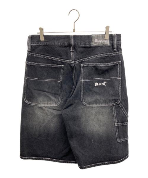 BLESSU（ブレスユー）blessu (ブレスユー) BU DENIM SHORTS ブラック サイズ:Lの古着・服飾アイテム