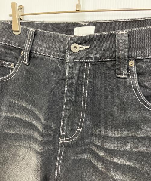 BLESSU（ブレスユー）blessu (ブレスユー) BU DENIM SHORTS ブラック サイズ:Lの古着・服飾アイテム