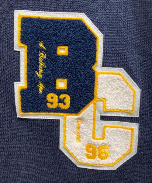 A BATHING APE（ア ベイシング エイプ）A BATHING APE (ア ベイシング エイプ) concepts (コンセプト) CARDIGAN ネイビー サイズ:XLの古着・服飾アイテム