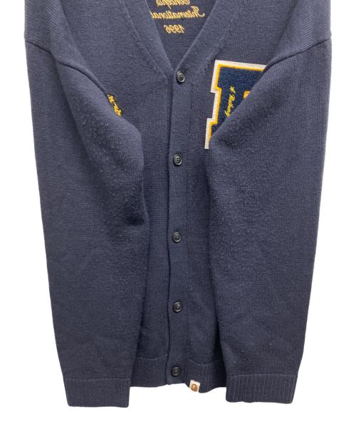 A BATHING APE（ア ベイシング エイプ）A BATHING APE (ア ベイシング エイプ) concepts (コンセプト) CARDIGAN ネイビー サイズ:XLの古着・服飾アイテム