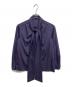 MACKINTOSH LONDON（マッキントッシュ ロンドン）の古着「ビーンズドットプリントブラウス」｜ネイビー