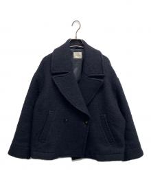 Demi-Luxe Beams（デミルクス ビームス）の古着「ループツイード ピーコート」｜ネイビー