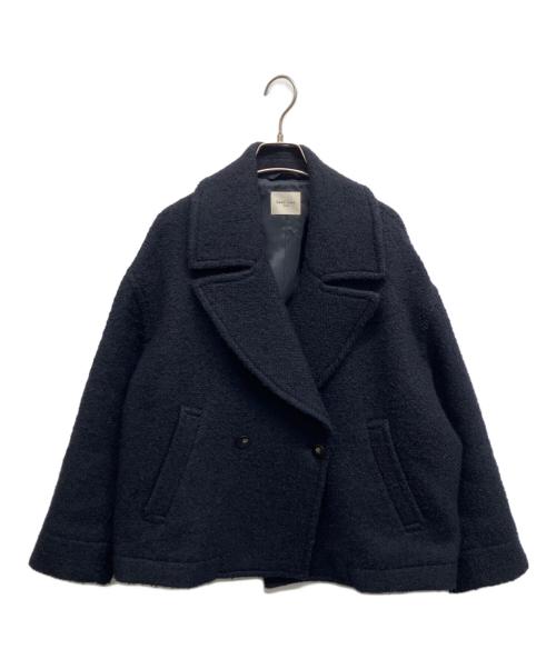 Demi-Luxe Beams（デミルクス ビームス）Demi-Luxe Beams (デミルクス ビームス) ループツイード ピーコート ネイビー サイズ:38の古着・服飾アイテム