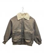 SEDACLEセダクル）の古着「フェイクレザーブルゾン」｜ブラウン