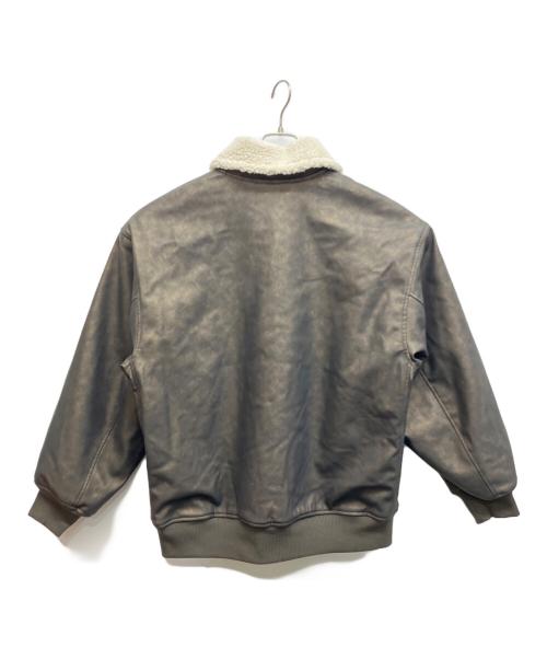 SEDACLE（セダクル）SEDACLE (セダクル) フェイクレザーブルゾン ブラウン サイズ:Lの古着・服飾アイテム