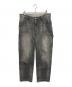 AVIREX（アヴィレックス）の古着「デニムダブルニーペインターパンツ」｜グレー