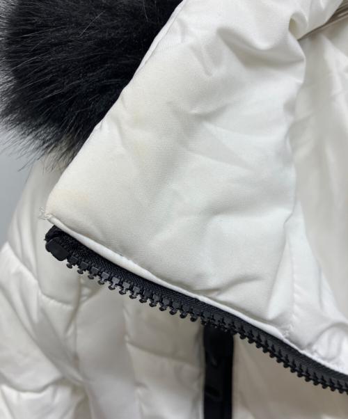MICHAEL KORS（マイケルコース）MICHAEL KORS (マイケルコース) フェイクファーフード中綿ジャケット ホワイト サイズ:Sの古着・服飾アイテム