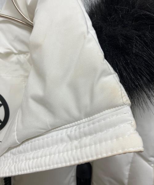 MICHAEL KORS（マイケルコース）MICHAEL KORS (マイケルコース) フェイクファーフード中綿ジャケット ホワイト サイズ:Sの古着・服飾アイテム