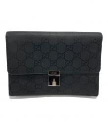 GUCCI（グッチ）の古着「マイクロGGセカンドバッグ」｜ブラック