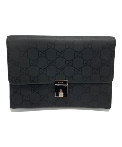 GUCCI（グッチ）GUCCI (グッチ) マイクロGGセカンドバッグ ブラック サイズ:下記参照の古着・服飾アイテム