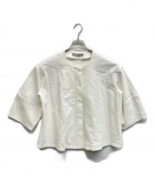 theory luxe（セオリーリュクス）の古着「Lush Linen Khloe Jacket」｜ホワイト