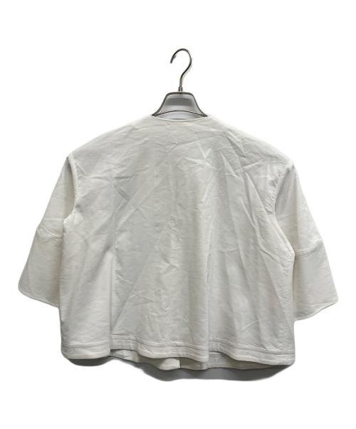 theory luxe（セオリーリュクス）theory luxe (セオリーリュクス) Lush Linen Khloe Jacket ホワイト サイズ:38の古着・服飾アイテム