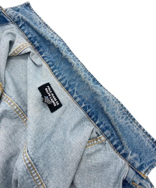 POLO JEANS CO.（ポロジーンズカンパニー）POLO JEANS CO. (ポロジーンズカンパニー) 袖刺繍デニムジャケット インディゴ サイズ:Lの古着・服飾アイテム