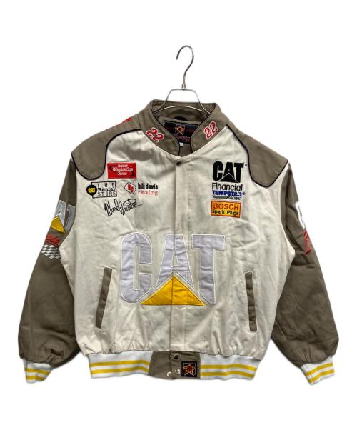 JH Design（ジェイエイチデザイン）JH Design (ジェイエイチデザイン) レーシングジャケット ブラウン サイズ:Lの古着・服飾アイテム