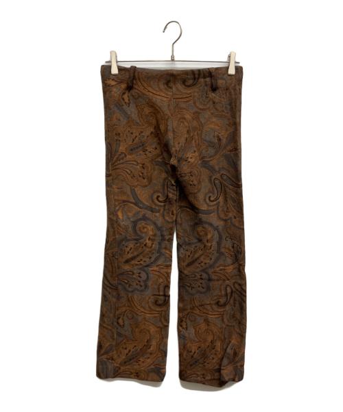 ETRO（エトロ）ETRO (エトロ) ペイズリー柄フレアパンツ ブラウン サイズ:40の古着・服飾アイテム