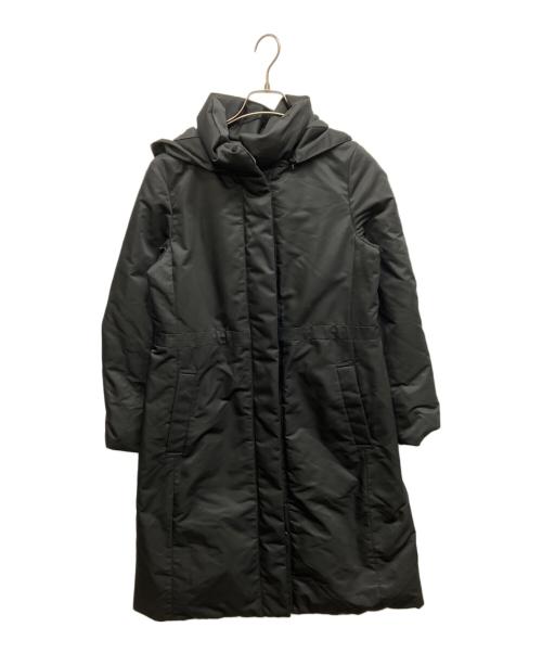 icB（アイシービー）icB (アイシービー) シームレススタンドカラーダウンコート ブラック サイズ:9の古着・服飾アイテム