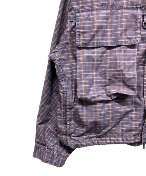 HELLA GREEN（ヘラグリーン）HELLA GREEN (ヘラグリーン) Check Nylon jacket ネイビー サイズ:Mの古着・服飾アイテム