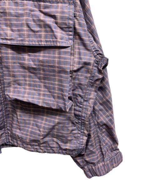 HELLA GREEN（ヘラグリーン）HELLA GREEN (ヘラグリーン) Check Nylon jacket ネイビー サイズ:Mの古着・服飾アイテム