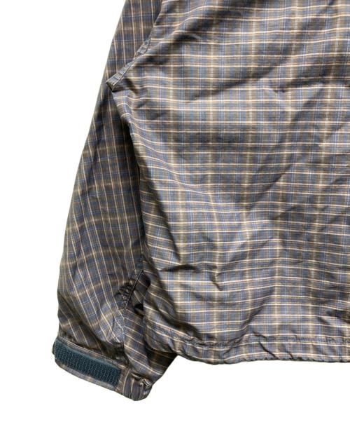 HELLA GREEN（ヘラグリーン）HELLA GREEN (ヘラグリーン) Check Nylon jacket ネイビー サイズ:Mの古着・服飾アイテム