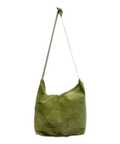 hobo（ホボ）hobo (ホボ) AZUMA SHOULDER PIG SUEDE グリーン サイズ:下記参照の古着・服飾アイテム