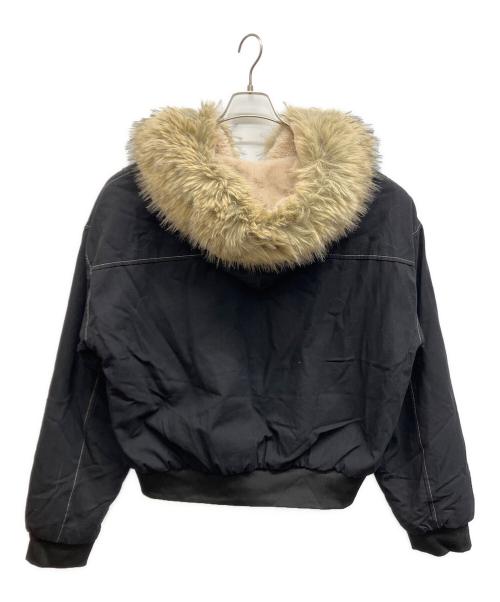 RE'HTRELT（リ・ハトレルト）RE'HTRELT (リ・ハトレルト) ファージャケット ブラック サイズ:XLの古着・服飾アイテム