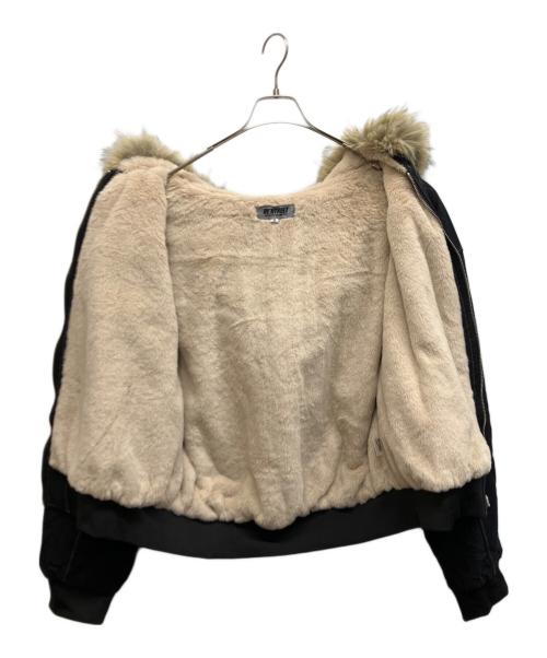 RE'HTRELT（リ・ハトレルト）RE'HTRELT (リ・ハトレルト) ファージャケット ブラック サイズ:XLの古着・服飾アイテム