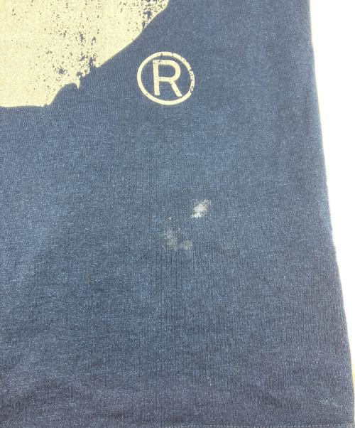 A BATHING APE（ア ベイシング エイプ）A BATHING APE (ア ベイシング エイプ) APE HEAD INDIGO TEE　エイプヘッド　インディゴ　Tシャツ ネイビー サイズ:Lの古着・服飾アイテム