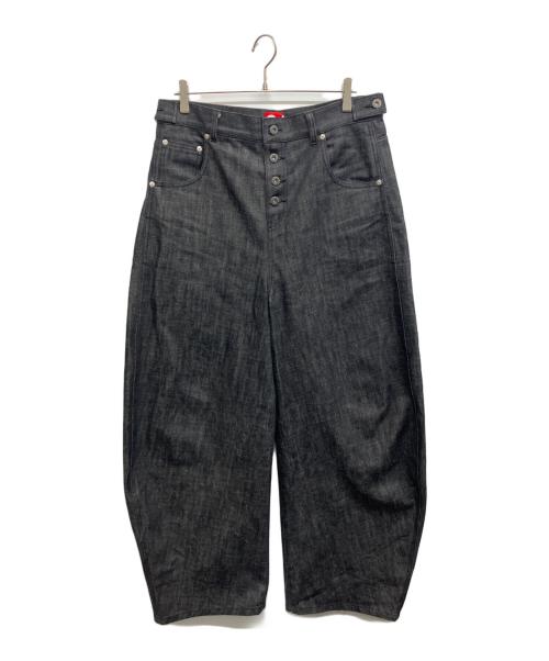 9090（9090）9090 (9090) Okayama Crafted Buggy Denim Pants ブラック サイズ:XLの古着・服飾アイテム