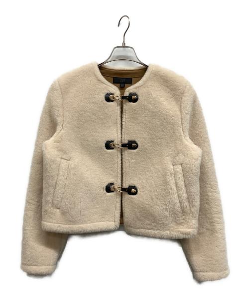 ZARA（ザラ）ZARA (ザラ) フェイクファーファイヤーマンジャケット アイボリー サイズ:Sの古着・服飾アイテム