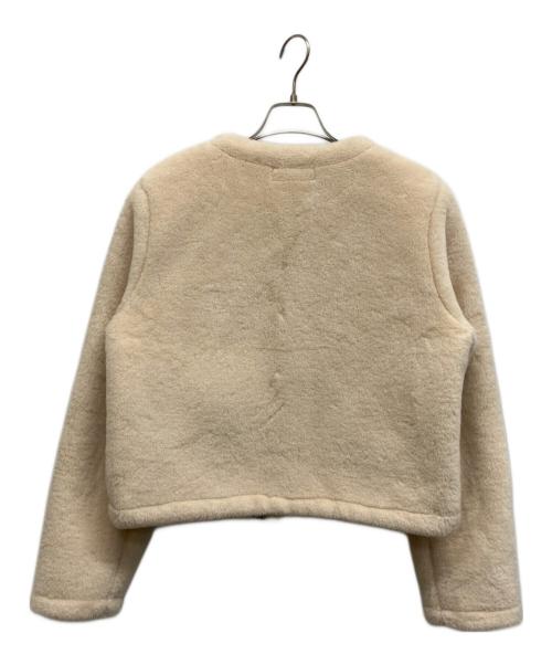 ZARA（ザラ）ZARA (ザラ) フェイクファーファイヤーマンジャケット アイボリー サイズ:Sの古着・服飾アイテム