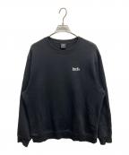 HUFハフ）の古着「プリントスウェット」｜ブラック
