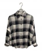 UNUSED×SUGARHILLアンユーズド×シュガーヒル）の古着「Ombre check shirt」｜ホワイト×ブラック
