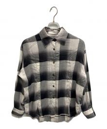 UNUSED×SUGARHILL（アンユーズド×シュガーヒル）の古着「Ombre check shirt」｜ホワイト×ブラック