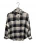 UNUSED（アンユーズド）の古着「Ombre check shirt」｜ホワイト×ブラック