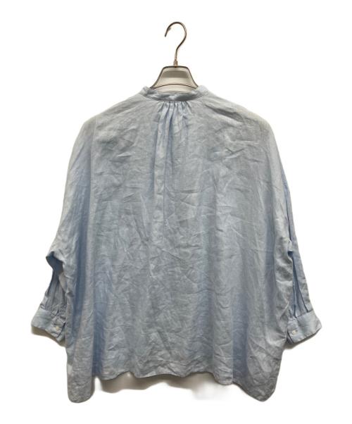 SETTO（セット）SETTO (セット) リネンバンドカラーシャツ スカイブルー サイズ:Freeの古着・服飾アイテム