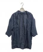 中川政七商店ナカガワマサシチショウテン）の古着「かや織の羽織りカーディガン」｜インディゴ