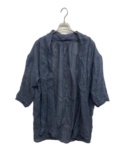 中川政七商店（ナカガワマサシチショウテン）中川政七商店 (ナカガワマサシチショウテン) かや織の羽織りカーディガン インディゴ サイズ:Freeの古着・服飾アイテム