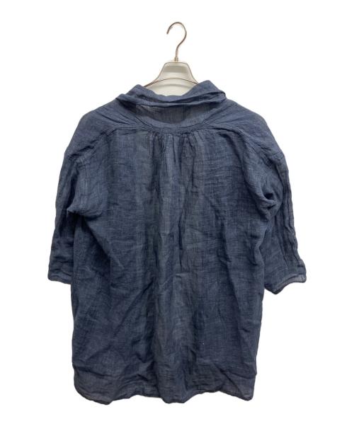 中川政七商店（ナカガワマサシチショウテン）中川政七商店 (ナカガワマサシチショウテン) かや織の羽織りカーディガン インディゴ サイズ:Freeの古着・服飾アイテム