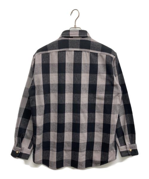 CarHartt（カーハート）CarHartt (カーハート) ヘビーネルシャツ ブラック サイズ:XLの古着・服飾アイテム
