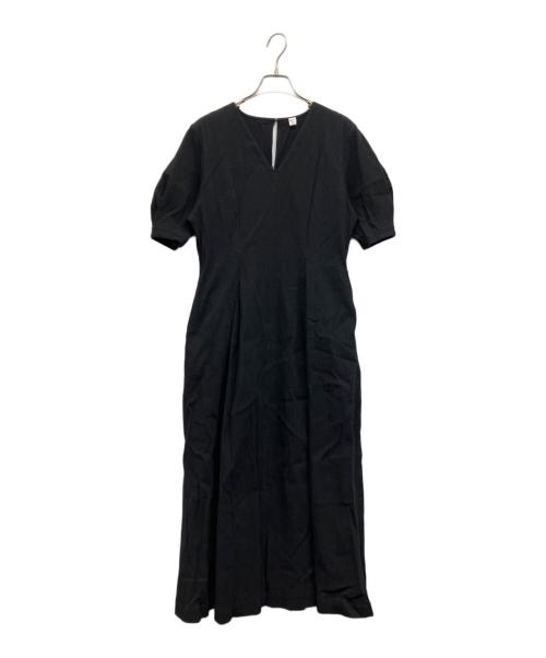 IENA（イエナ）IENA (イエナ) B. サッカーVネックワンピース ブラック サイズ:Freeの古着・服飾アイテム