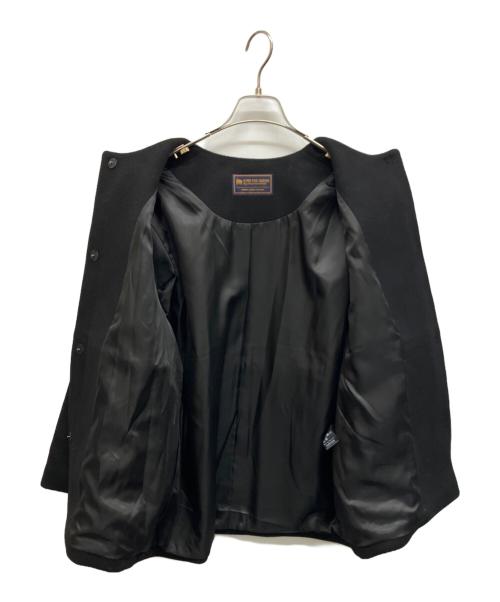 JOURNAL STANDARD relume（ジャーナルスタンダード レリューム）JOURNAL STANDARD relume (ジャーナルスタンダード レリューム) スーパーファインビーバークルーネックコート ブラック サイズ:Sの古着・服飾アイテム
