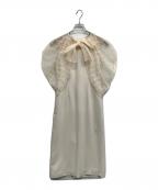 CELFORDセルフォード）の古着「ケープ付きドレス」｜ベージュ