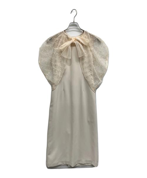 CELFORD（セルフォード）CELFORD (セルフォード) ケープ付きドレス ベージュ サイズ:36の古着・服飾アイテム