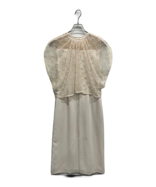 CELFORD（セルフォード）CELFORD (セルフォード) ケープ付きドレス ベージュ サイズ:36の古着・服飾アイテム