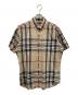 BURBERRY LONDON（バーバリーロンドン）の古着「ノヴァチェックシャツ」｜ベージュ
